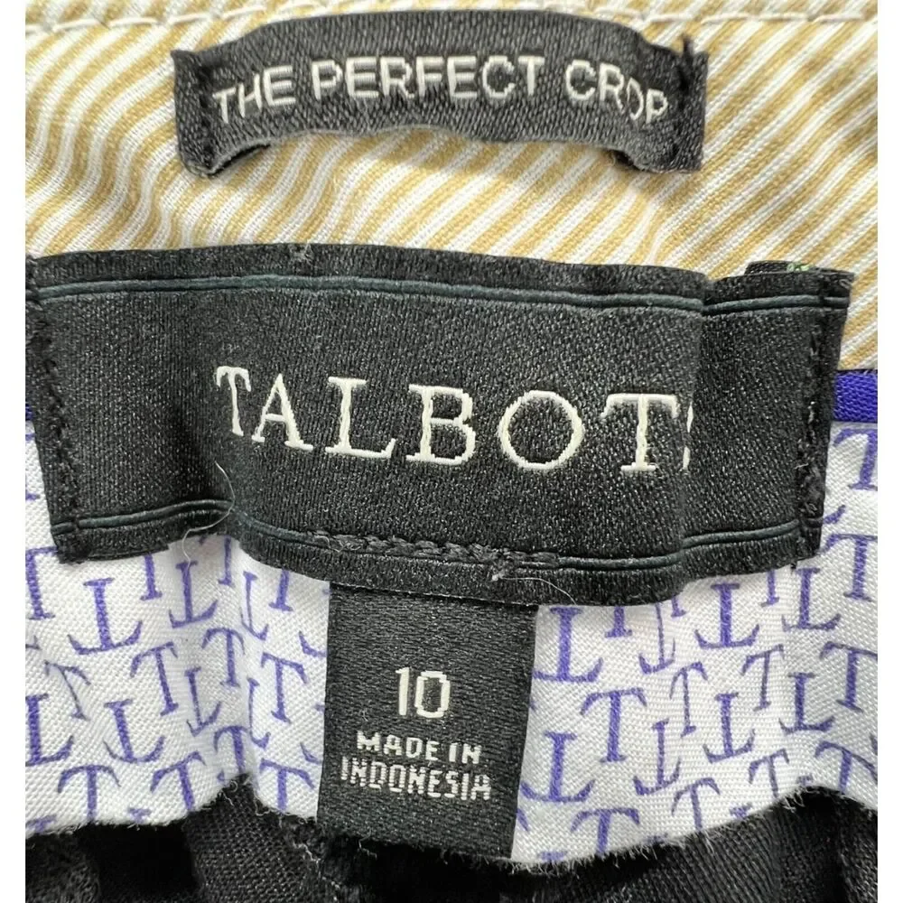 Talbots Pants‎ Womens 10 The Perfect Crop Stretch Spandex Cropped Comfort Capri